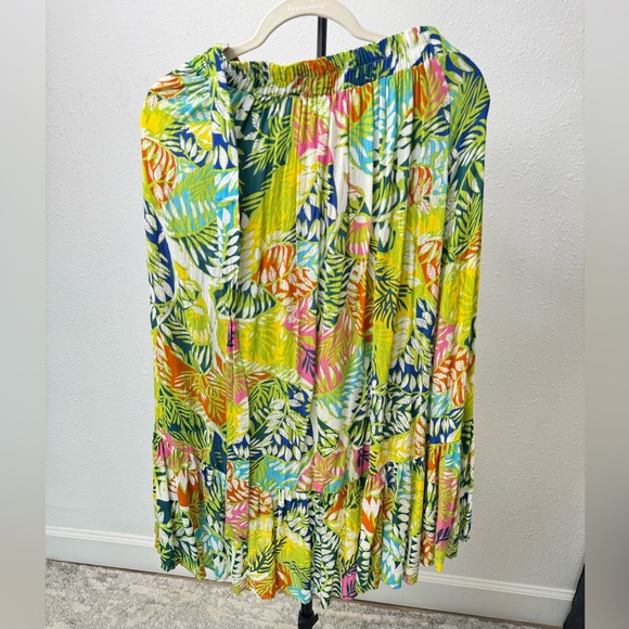 Nicole Miller Multicolor Leaf Print - Picture 3 of 9